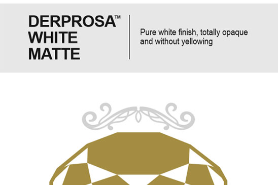 سلفون حرارتی مات سفید استخوانی درپروسا DERPROSA WHITE MATTE